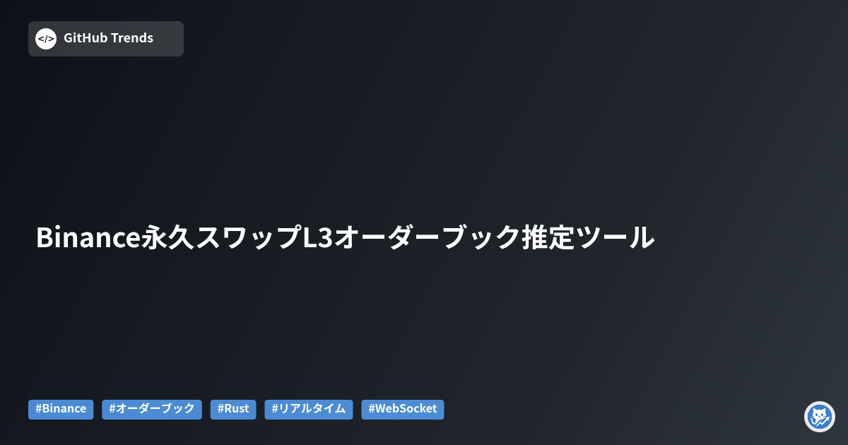 Binance永久スワップL3オーダーブック推定ツール