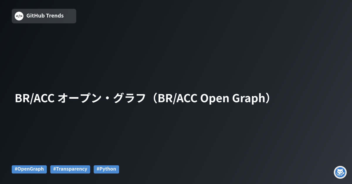 BR/ACC オープン・グラフ（BR/ACC Open Graph）