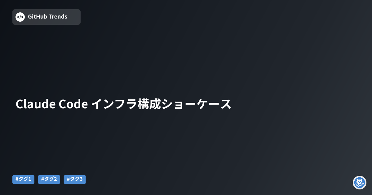 Claude Code インフラ構成ショーケース
