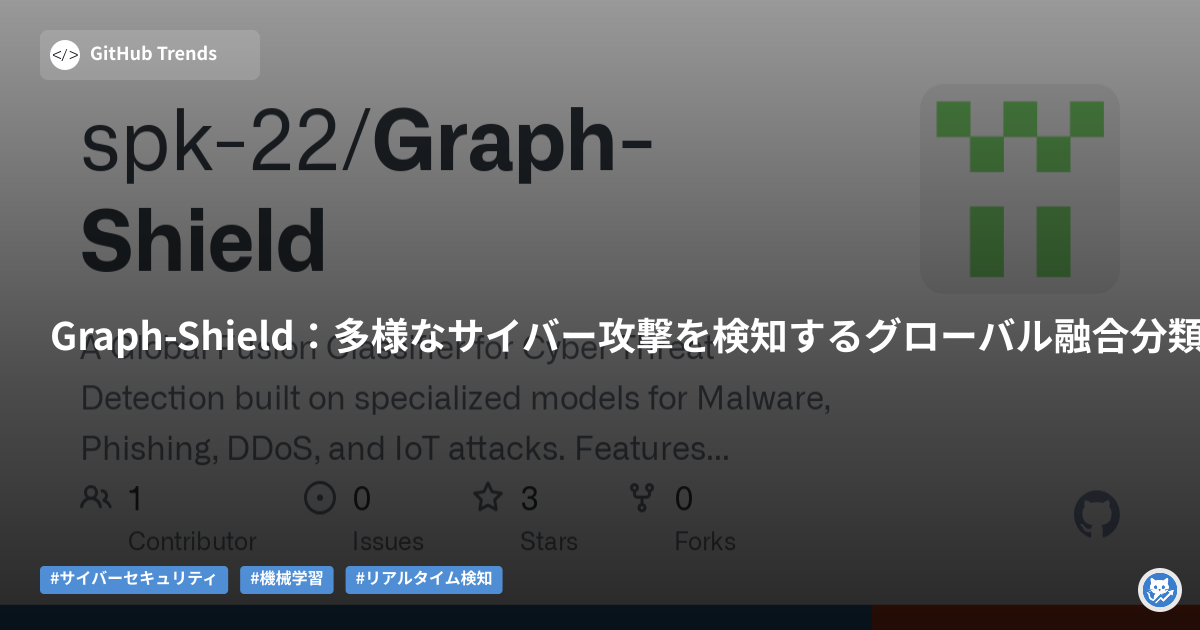Graph-Shield:多様なサイバー攻撃を検知するグローバル融合分類器