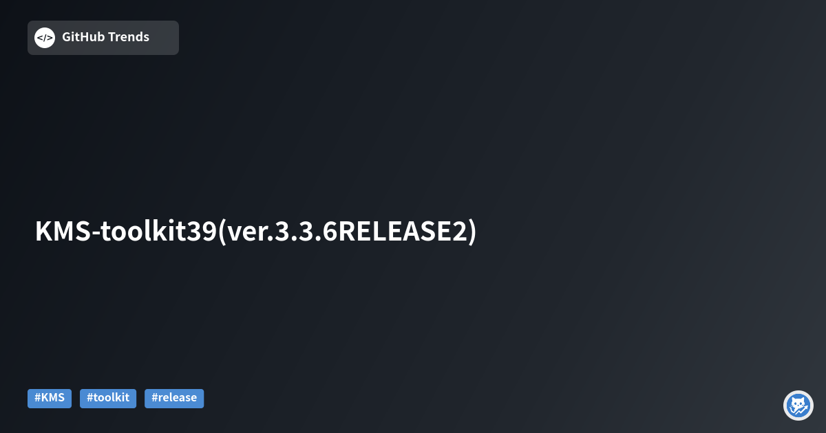 KMS-toolkit39 (ver.3.3.6 RELEASE2)