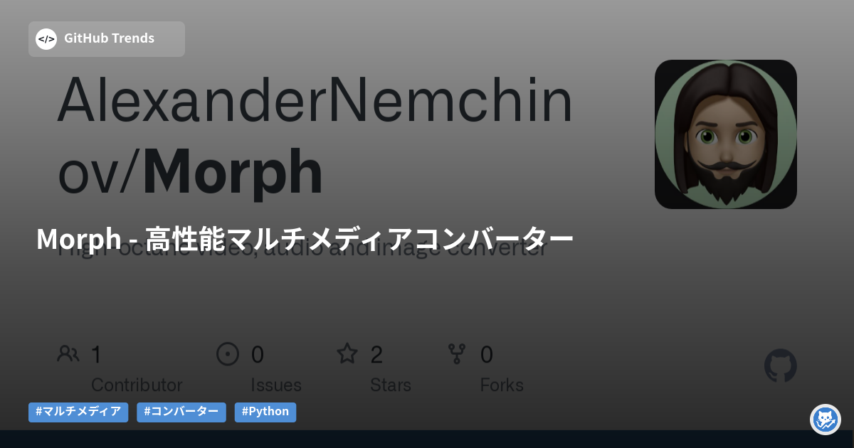 Morph - 高性能マルチメディアコンバーター