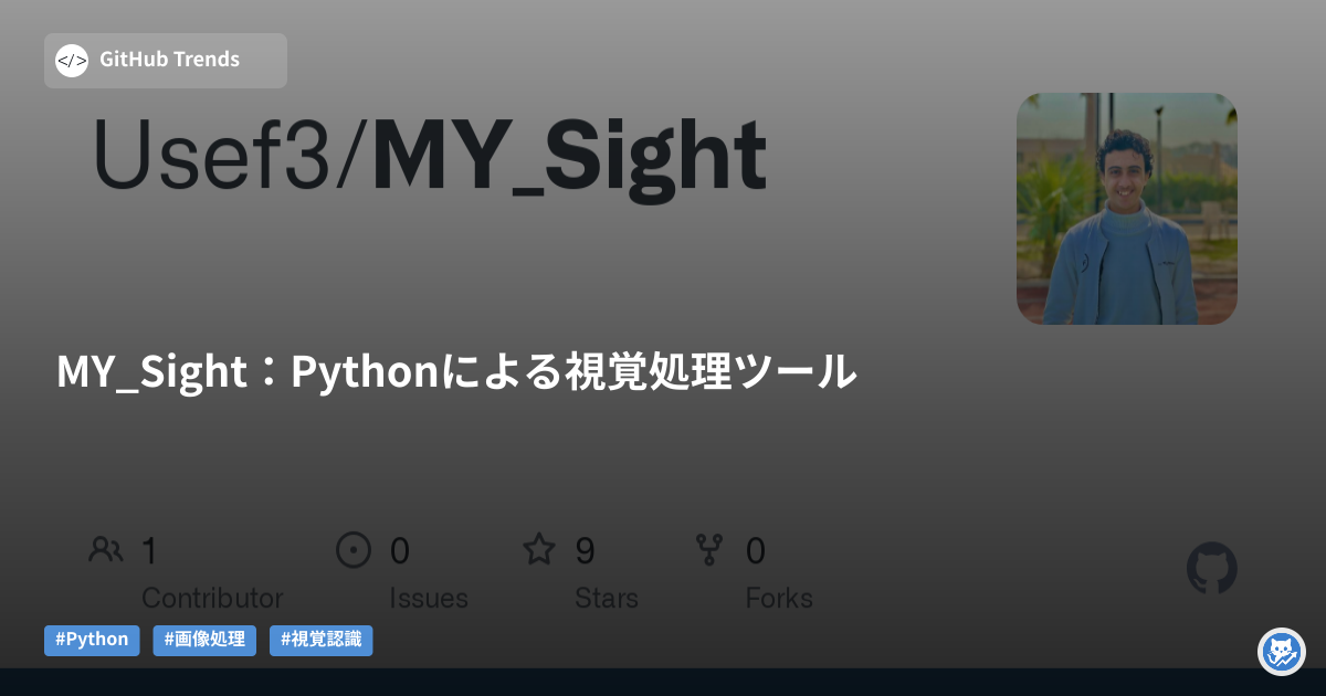 MY_Sight:Pythonによる視覚処理ツール