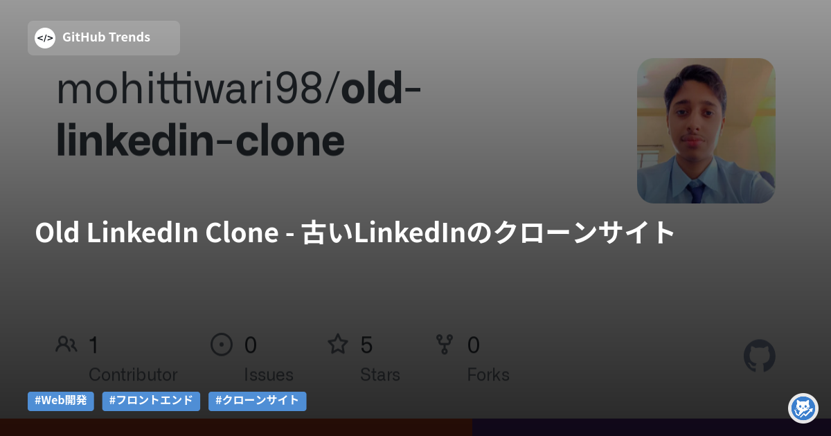 Old LinkedIn Clone - 古いLinkedInのクローンサイト
