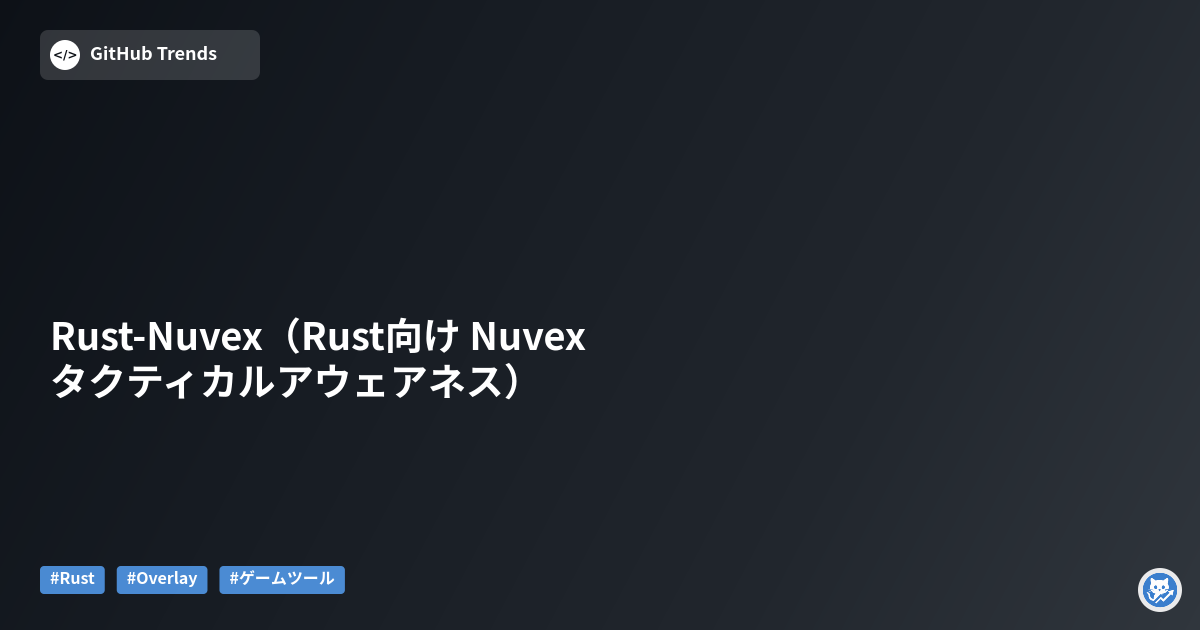 Rust-Nuvex（Rust向け Nuvex タクティカルアウェアネス）