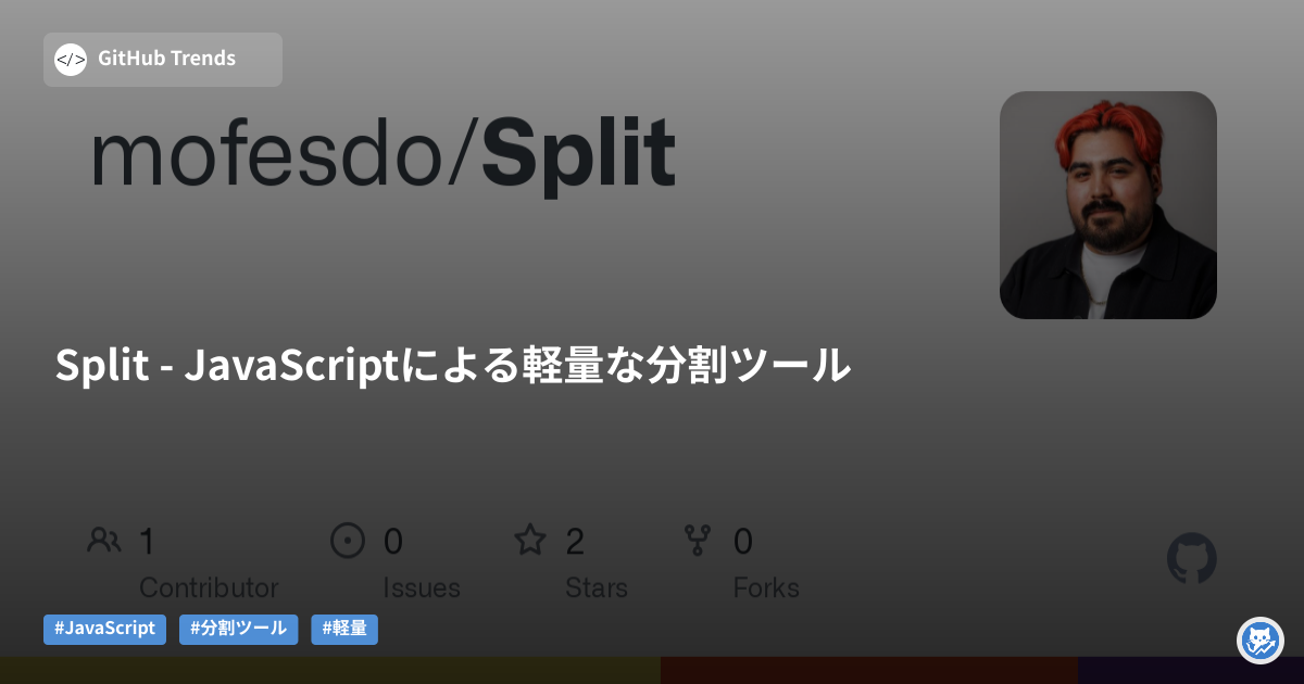 Split - JavaScriptによる軽量な分割ツール
