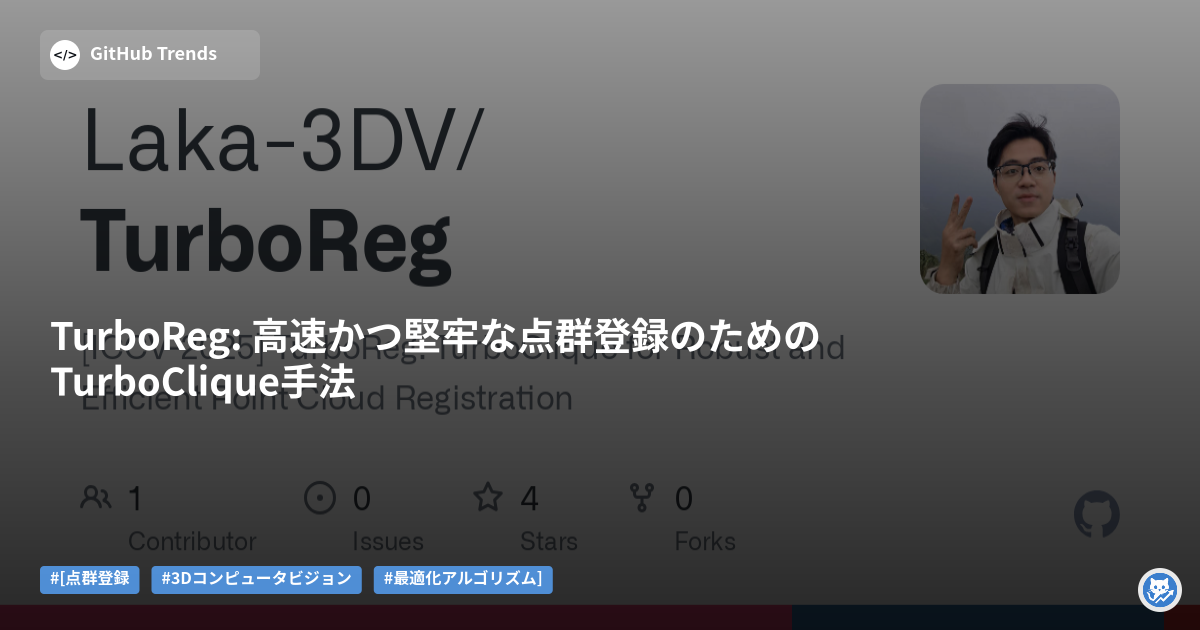 TurboReg: 高速かつ堅牢な点群登録のためのTurboClique手法
